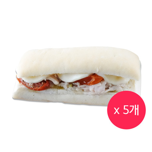 할라피뇨 모짜렐라 치킨 치아바타 194g x5개/샌드위치