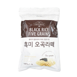 코리원/티원 흑미오곡라떼 파우더 1kg/미숫가루/선식