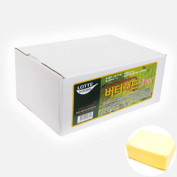 코리원/롯데푸드 버터랜드프리4.5kg/마가린/버터/제빵